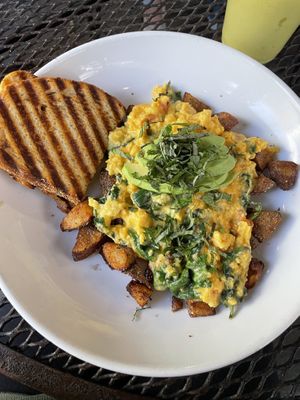 Vegan scramble - add avocado 🥑   at Panini Pete's in Fairhope