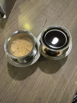 Filter Coffee with milk and without   at Banana Leaf in Mumbai