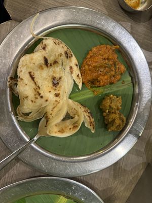 Vegan Mallipuram and Vegan Kerala Paratha   at Banana Leaf in Mumbai