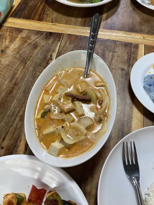 Massaman curry   at Bangkok Thai Cooking Academy in Bangkok