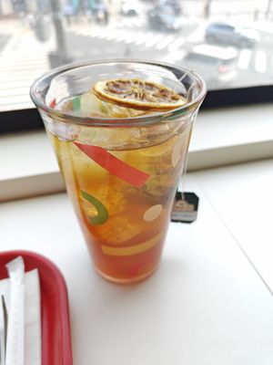 earl grey kombucha at Poke All Day - Munjeong in Seoul