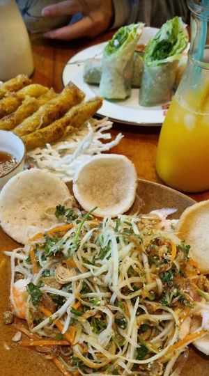 Mango salat #Veganuary at Lantern Restaurant & Cooking Class in Hoi An