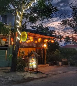 Outside restaurant #Veganuary at Lantern Restaurant & Cooking Class in Hoi An