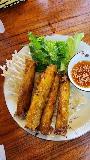 Springrolls #Veganuary at Lantern Restaurant & Cooking Class in Hoi An