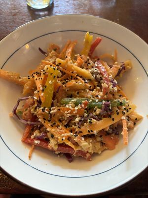 Papaya salad  at Soul Bistro in Varkala