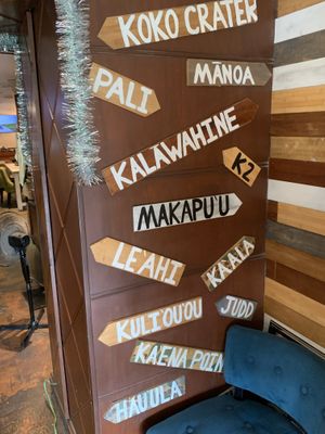 Inside Hiking Hawaii Cafe at Hiking Hawaii Cafe in Honolulu