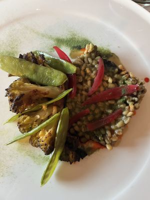 Romanesco with farro  at Restaurant Haselburg in Bolzano