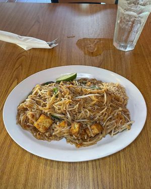 Vegan Tofu Pad Thai   at Aroy Thai Cuisine in Mobile