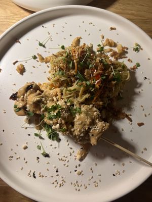 Vegane Sateespieße  at Frieda in Kassel