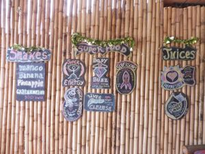 Menu 2/2 at Green Leaf Cafe in Koh Phangan