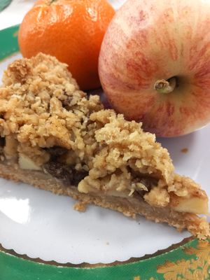 Vegan Christmas Spice Apple crumble at Greenhill Vegan Bakery in Ballymena