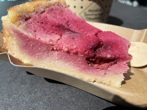 Cherry cheesecake   at Swing Kitchen in Leipzig