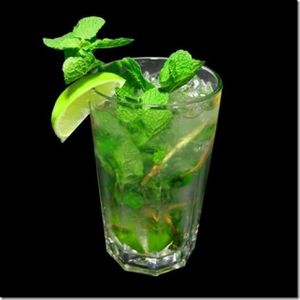 Mojito  mint  lime  soda
 at Bamboo Bar & Vegetarian Restaurant in Sihanoukville