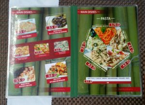 main menu 3 at Bamboo Bar & Vegetarian Restaurant in Sihanoukville