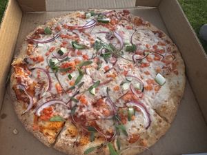 Vegan pizzaa  at Ocean Organic Vodka  in Kula