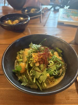 The hiyashi soba   at Lotus Noodle Bar in St Augustine