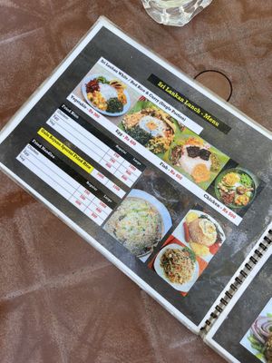 Menu   at Galu Bojuna in Galle