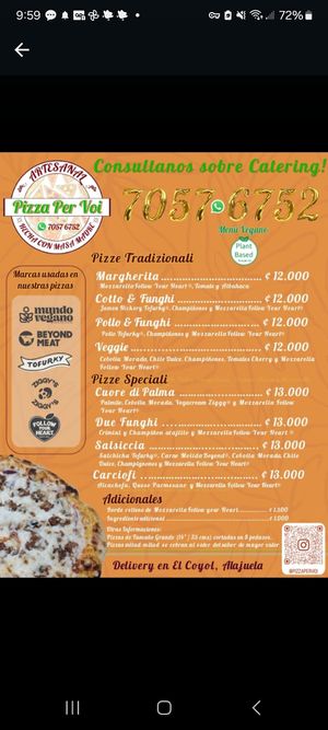  at Pizza Per Voi  in Alajuela