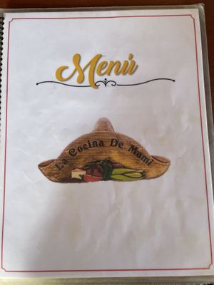 Menu  at Hospedaje y Restaurante La Cocina de Mami in Rivas