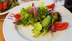 Mixed salad at Riccardo's Italian Restaurant in South West London