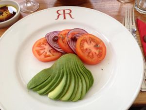 Vegan Caprice Salad 'Riccardo's'  at Riccardo's Italian Restaurant in South West London