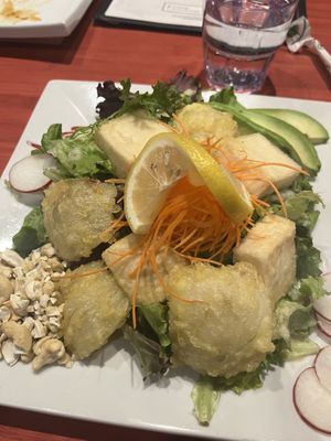 Tofu salad - vegan option   at Kawakubo in Revelstoke