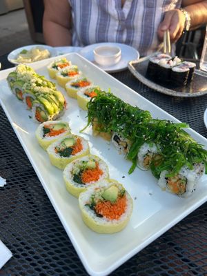 Sweet veggie, yama maki and midori maki at Kawakubo in Revelstoke