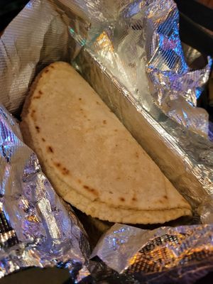 Corn tortillas at Mama Betty's Tex-Mex y Cantina in Austin