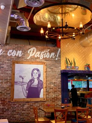 Portrait art  at Mama Betty's Tex-Mex y Cantina in Austin