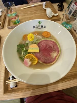   at RAMEN Arashiyama Bamboo Grove Pavilion 嵐山竹林亭 in Kyoto