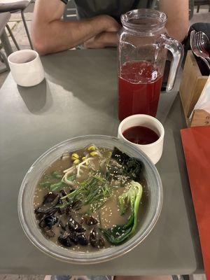 Vegan ramen  at Ramen77 in Almaty