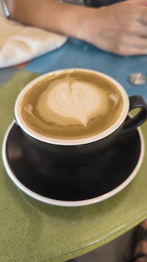 Nice coffe!!! With oat milk at Cafe Ynani in Coron