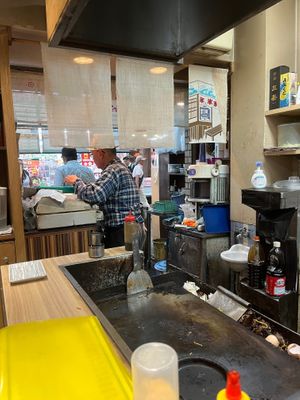 The view from inside. at Hananoki in Osaka