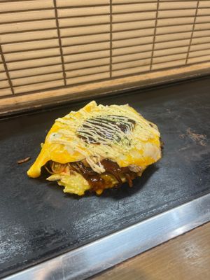 Vegetarian modarayaki. at Hananoki in Osaka