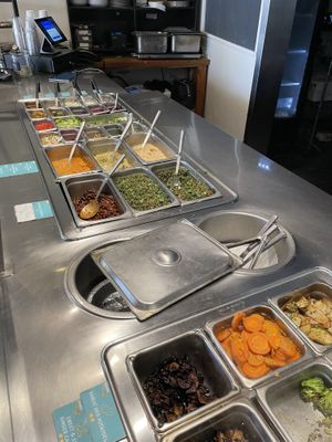 Assembly line-90% vegan  at Hummus Xpress in Tempe