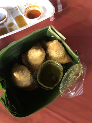 Veg OG samosas from Samosa stall  at Lana Square  in Chiang Mai