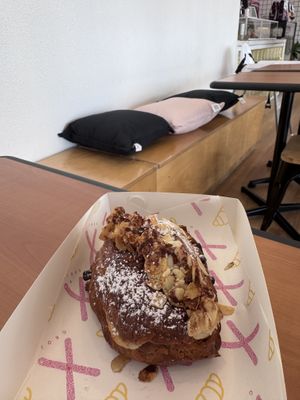 Almond and chocolate vegan croissant   at Croix Croissant in Brisbane