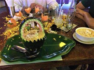 A special birthday evening. at Banana Leaf Restaurant Kovalam in Kovalam