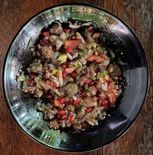 Fancy a freshly made yummy salad? at Banana Leaf Restaurant Kovalam in Kovalam