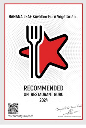 Thank you Restaurant Guru! at Banana Leaf Restaurant Kovalam in Kovalam