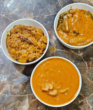 A lovely south Indian meal at Banana Leaf Restaurant Kovalam in Kovalam