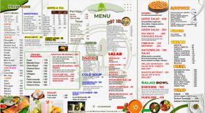 Part of our menu… We have specials too at Banana Leaf Restaurant Kovalam in Kovalam