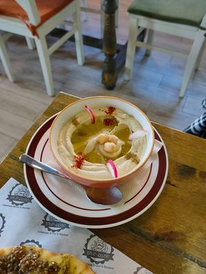 vegan hummus at Merhatsy Lebanese Cuisine & Bakery Gyumri - Մեր Հացը in Gyumri