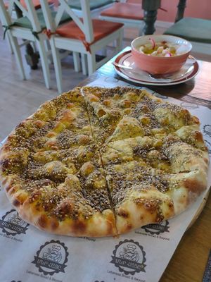 vegan zaatar at Merhatsy Lebanese Cuisine & Bakery Gyumri - Մեր Հացը in Gyumri