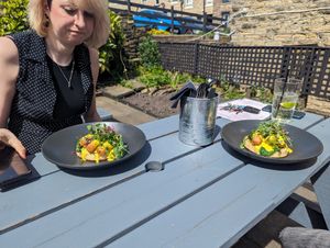 Vegan benedicts at The Closed Shop in Sheffield