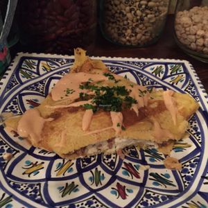 pizza at Los Barbados in Tokyo