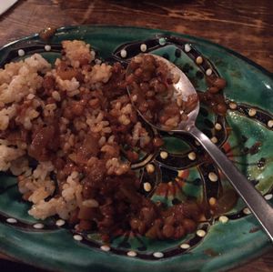 Lentil curry (omg amazing) at Los Barbados in Tokyo