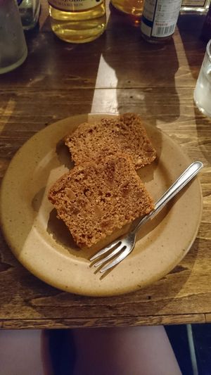 Vegan cake at Los Barbados in Tokyo