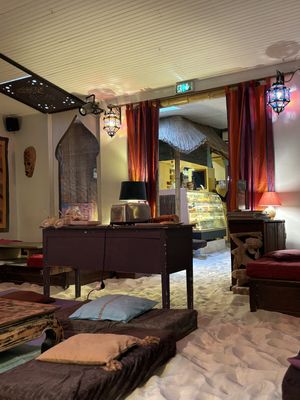 Arabic/Moroccan style decor   at Teavora  in Marseille