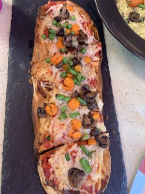 Vegan pizza  at Call Me Cuban in Miami Beach